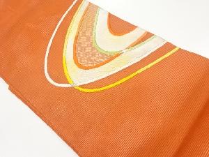 絽曲線模様織出し名古屋帯